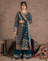 Premium Teal Green Festive Wear Pakistani Suit with Dupatta