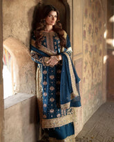 Morpinch Soft Georgette Embroidery Work Pant Suit With Dupatta