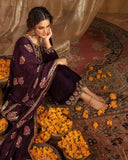 Exclusive Deep Wine Premium Velvet Embroidery Palazo Kurti With Dupatta
