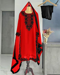 Ready To Wear Multi Soft Georgette Embroidery Work Pakistani Suit With Dupatta