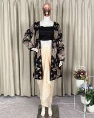 Exclusive Pink Black Blue Banglori Silk Embroidery Skirt Blouse With Koti