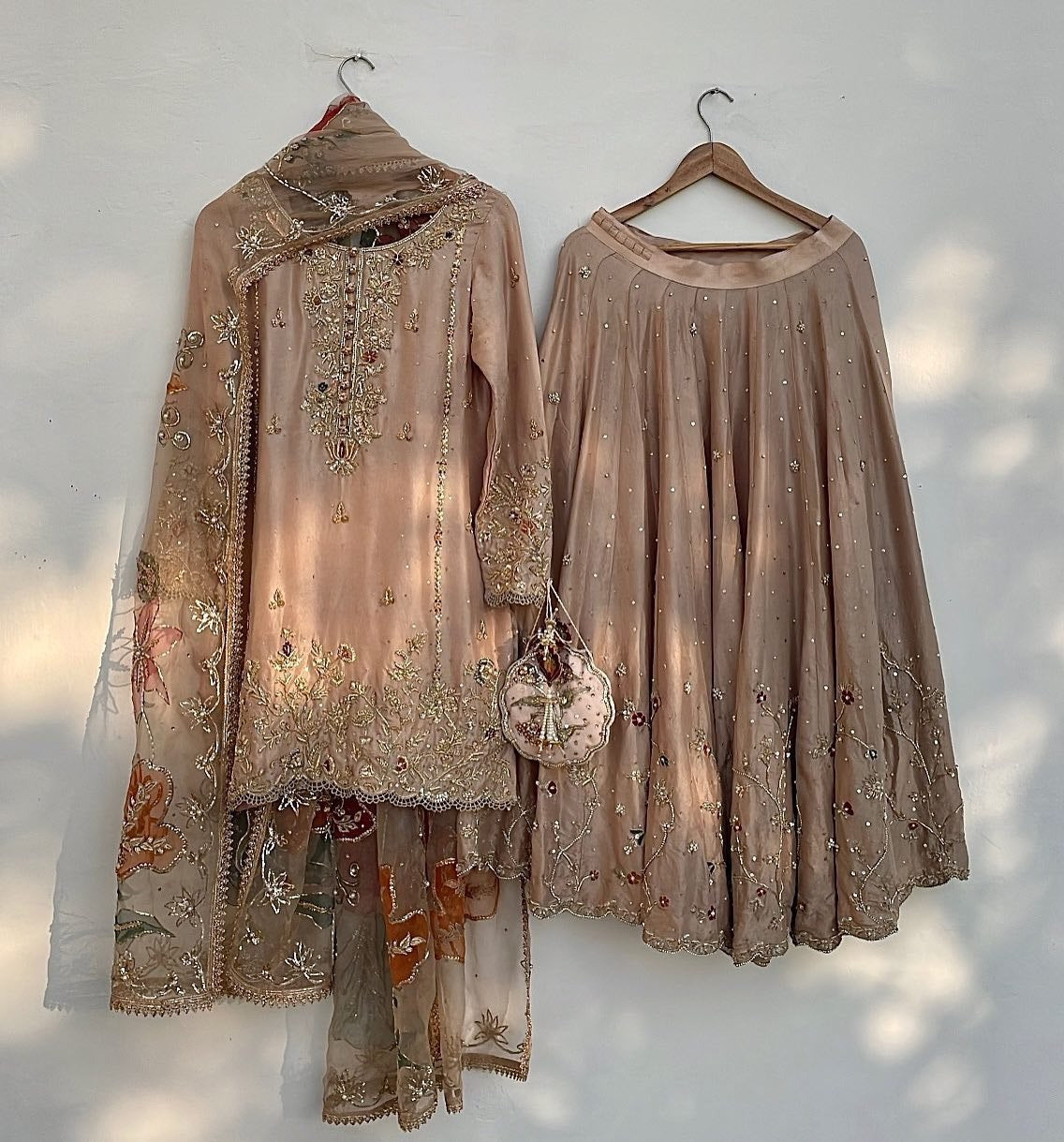 Ready To Wear Chinon Silk Embroidery Work Pakistani Suit With Dupatta