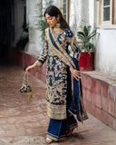 Exclusive Blue Georgette Embroidery Work Pakistani Suit With Dupatta