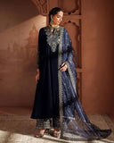 Exclusive Neavy Blue Velvet Embroidered Anarkali Suit With Dupatta