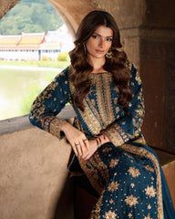 Morpinch Soft Georgette Embroidery Work Pant Suit With Dupatta