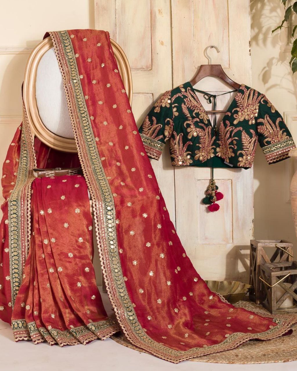 Adorable Jimmy Choo Silk With Embroidery And Thread Work Saree