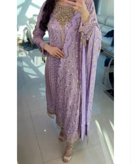 Gorgeous Pure Georgette With Sequence Work Salwar Suit With Dupatta