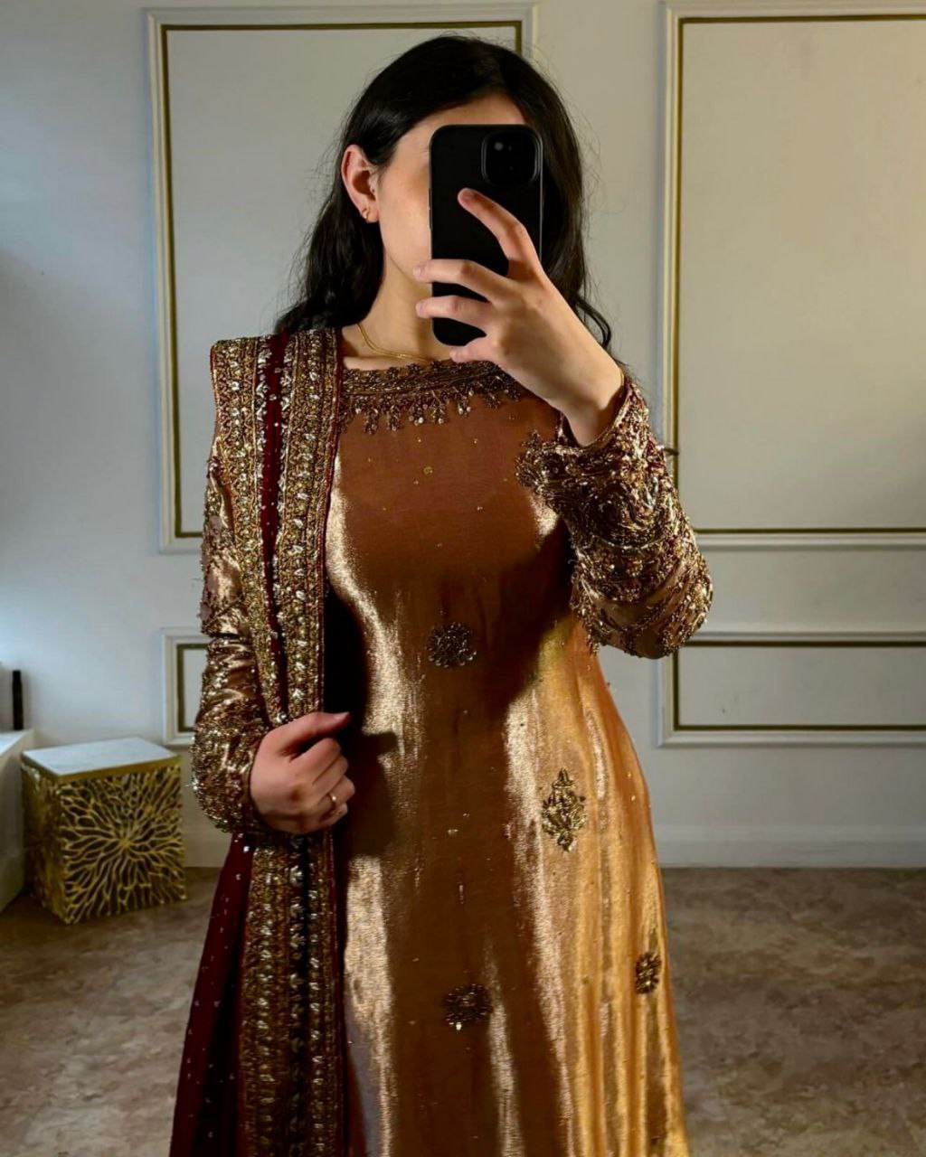 Ready To Wear Jimmy Choo Silk With Embroidery Work Pakistani Suit With Dupatta