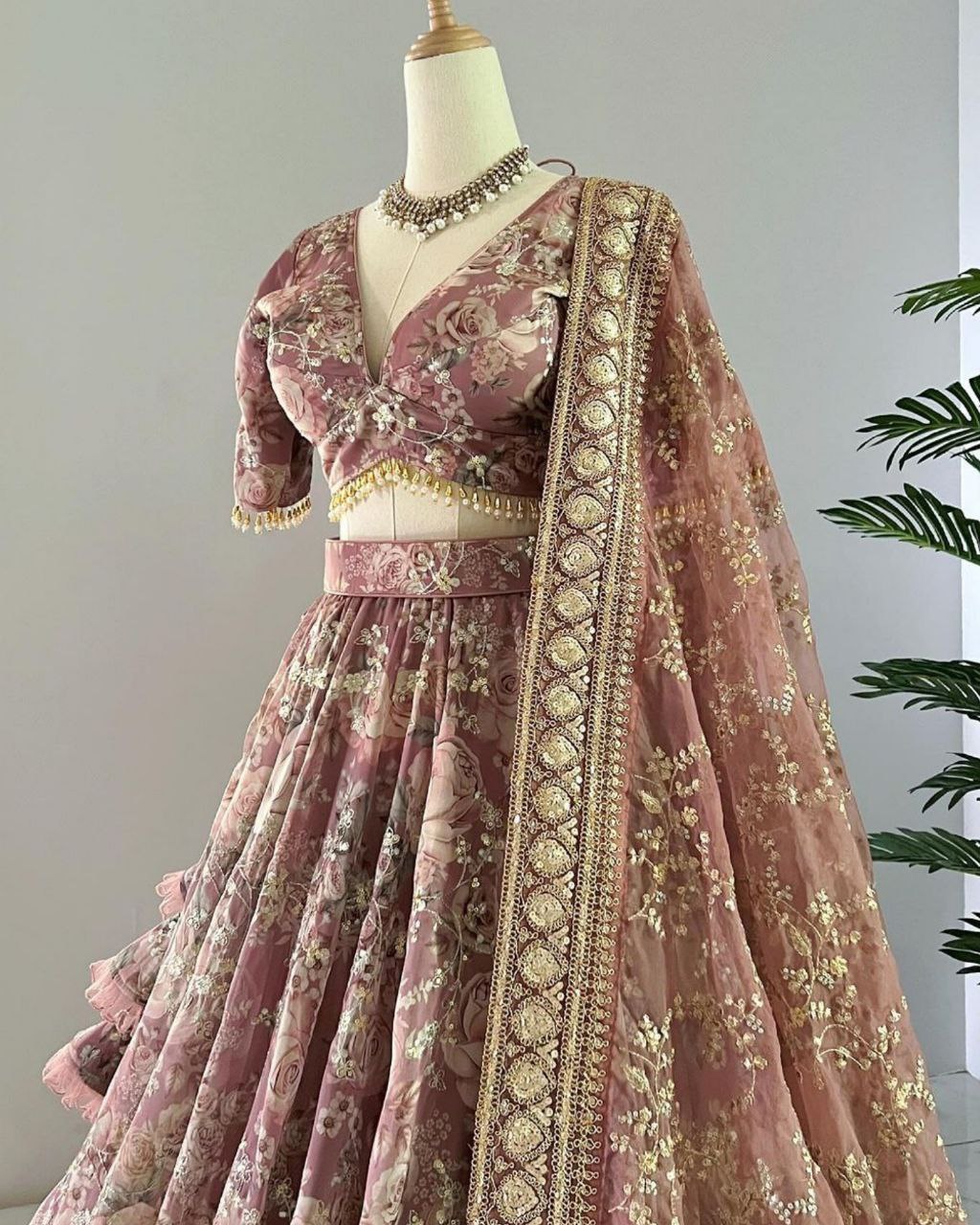 Beautiful Chinon Silk With Fancy Sequence Work Lehenga Choli With Dupatta