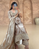 Exclusive Gold Silk Pant Kurti With Dupatta